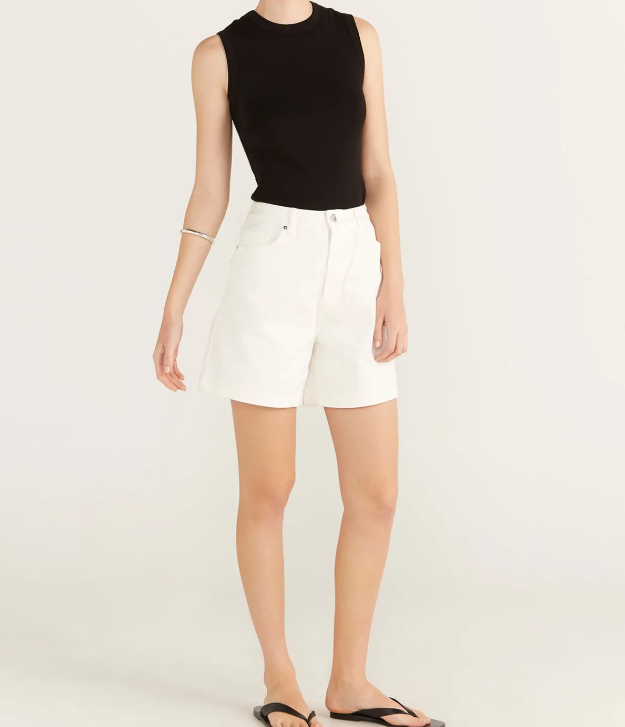 Posse Brody Short in Vintage White Discount