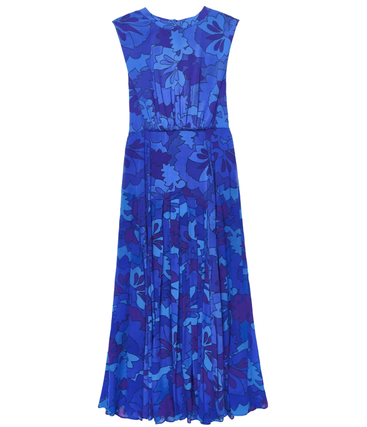 Rixo Coralie Sleeveless Dress in Looking Glass Blue Online